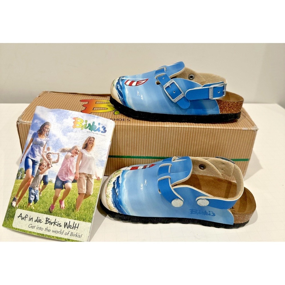 Birkenstock Birki's Kids EU 27 US C9 Narrow Kay Clog Birko-Flor Lighthouse Shoes